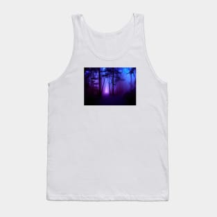 Mystical doorway in a blacklight forest Tank Top